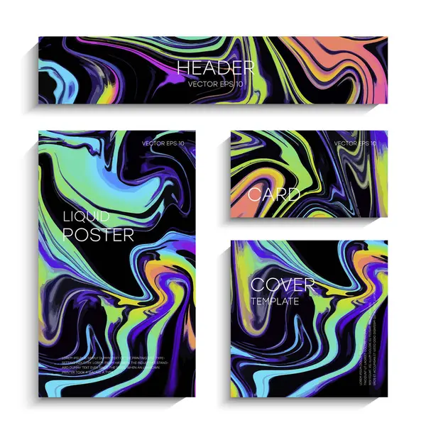 Soyut sıvı boya, duvar kağıtları, posterler, kartlar, davetiyeler, web siteleri için modaya uygun bir arka plan olarak kullanılabilir. Modern sanat eserleri. Mermer efekt boyası. Karışık mavi, mor ve kırmızı boyalar. Eps 10 vektörü