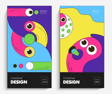 Parlak karikatür çizimi. Bu vektör projeniz için uygun, animasyon, reklam, el ilanı, poster, kartpostal vs. Parlak sanat kompozisyonu.