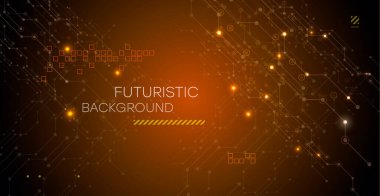 Soyut devre kartı teknolojisi. Teknolojik tasarım. Yüksek teknoloji dijital teknoloji kavramı. Vektör