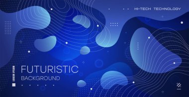 Arkaplanda değişken sıvı formlar var. Soyut sıvı akış şekilleri. Duvar posteri, poster, kullanıcı arayüzü, kapak, afiş, sosyal ağlar için uygulanabilir.