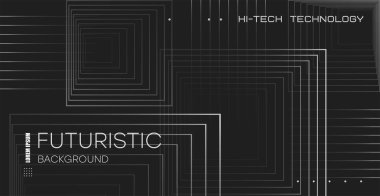 Soyut gelecek teknolojisi. Dinamik çizgiler ve karelerle soyut bir arkaplan. Duvar posteri, poster, kullanıcı arayüzü, kapak, afiş, sosyal ağlar için uygulanabilir.