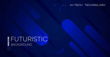 İniş Sayfa Şablonu - Geometrik Şekillere sahip Soyut Tasarım - Moda Mavi Gradyan... duvar posteri, poster, kullanıcı arayüzü, kapak, afiş, sosyal ağlar için uygulanabilir.