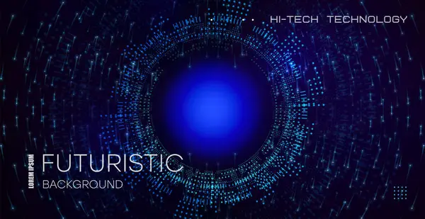 Soyut parçacık fraktal arkaplan, yüksek teknoloji ve büyük veri arkaplan illüstrasyonu