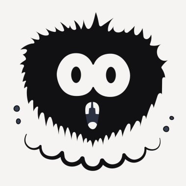 Komik Karikatür Duygusu. Pozitif Grafik Tasarımı. Vektör