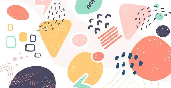 İskandinav renk soyutlaması. İskandinav tarzı ve geometrik doku öğeleri. Kumaş tekstil vektör arkaplanı için harika. Duvar kağıdı, poster ve afiş olarak kullanın..