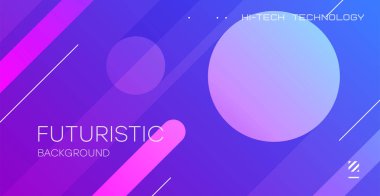 Parlak eğim arkaplanı. Minimum geometrik şekilli bir arka plan. Modern tasarımın vektör resmi, arkaplan çizimi veya kapağı için renk alanı dokusu şablonu.