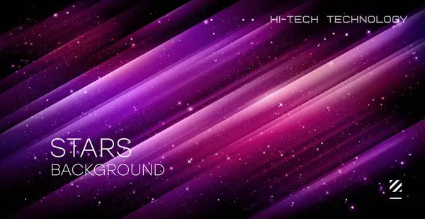 Noel yıldızı geçmişi. Rengarenk ışık arka planı. Metin için boşluk olan mor arkaplan. Vektör broşürü veya pankart şablonu.