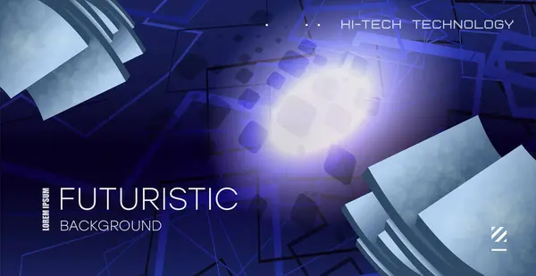 Soyut teknolojik altyapı. Metal çelik çerçeveler, iş dünyası, endüstri konsepti Vektör