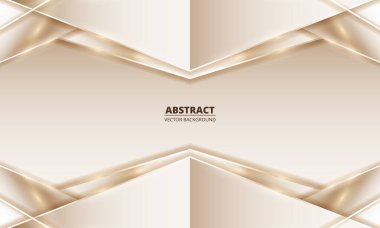 Beyaz altın rengi lüks, soyut bir arka plan. Vektör illüstrasyonu