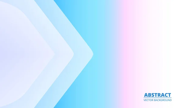 Lichtblauwe Roze Pastelkleurige Abstracte Geometrische Presentatie Sjabloon Achtergrond Met Pijlen — Stockvector