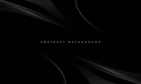 Black abstract background with grey lines. Vector illustration