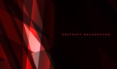 Soyut koyu kırmızı zemin, geometrik dinamik parlayan çokgen şekilli. Modern trandy soyut koyu kırmızı arka plan iş, şirket, broşür, afiş, kapak veya poster için. Vektör illüstrasyonu