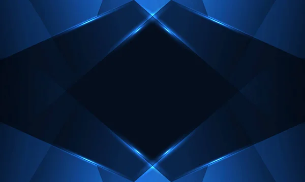 Абстрактный Темно Синий Фон Геометрическими Динамическими Светящимися Диагональными Линиями Современный — стоковый вектор