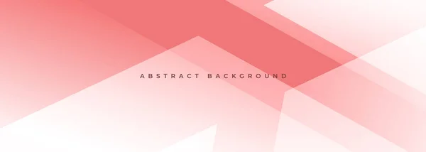 Pastel Roze Moderne Abstracte Brede Banner Met Geometrische Vormen Roze — Stockvector