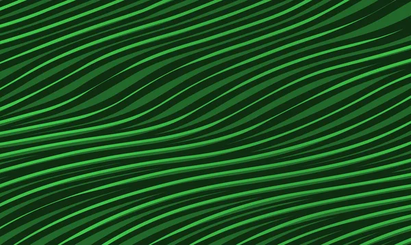 Zielona Linia Wzór Fali Abstrakcyjne Tło Zielone Paski Fali Linie — Wektor stockowy