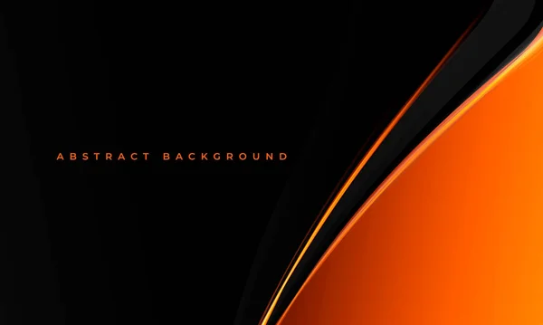 Orange Und Schwarz Elegant Vektor Abstrakten Hintergrund Vektorillustration — Stockvektor