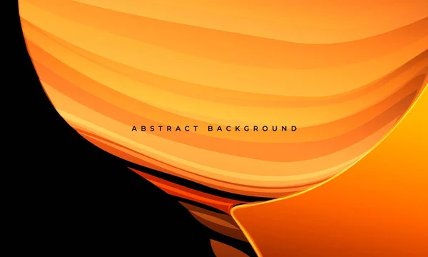 Fondo Abstracto Dibujos Animados Planos Naranja Negro Ilustración Vectorial — Vector de stock