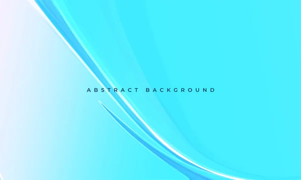Trendige Moderne Hellblaue Vektor Abstrakten Hintergrund Mit Wellenlinien Vektorillustration — Stockvektor