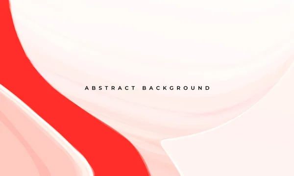 波状の形をした赤とパステルピンクのベクトル抽象的な背景 — ストックベクタ