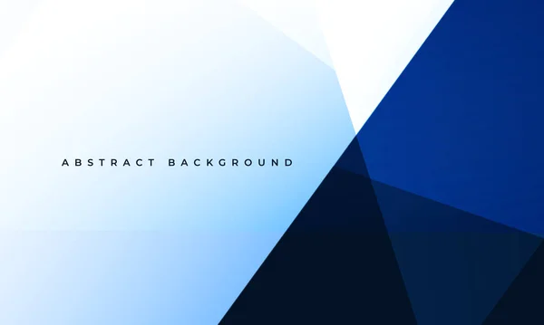 白と青の抽象的な現代的背景 幾何学的な形状の濃い青と白のベクトル抽象バナー ベクターイラスト — ストックベクタ