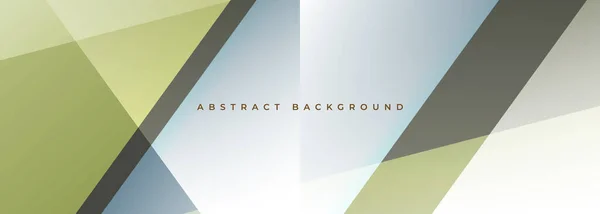 ホワイトエンド湿地色幾何学的な形状を持つ現代抽象的なワイドバナー ベクトル抽象イラスト背景 — ストックベクタ