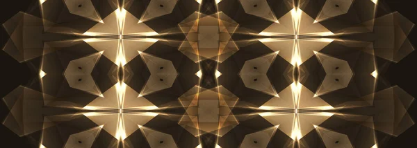 Mörkbrunt Och Beige Sömlöst Mönster Med Geometrisk Futuristisk Originell Abstrakt — Stock vektor