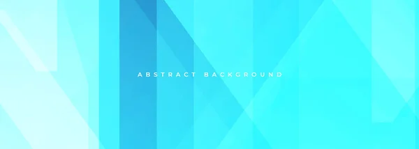 斜線と幾何学的な形状を持つライトブルー現代的なワイドバナー パステルブルーの抽象的な背景 ベクターイラストグラフィックデザインテンプレート — ストックベクタ