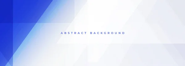 Bannière Abstraite Moderne Blanche Bleue Aux Formes Géométriques Fond Abstrait — Image vectorielle