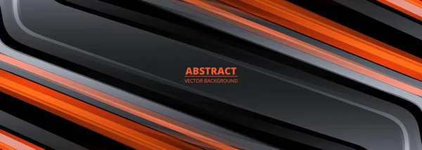 Чорно Помаранчевий Абстрактний Фон Лініями Векторні Ілюстрації — стоковий вектор