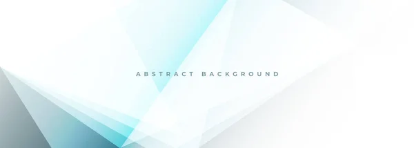 Blanc Turquoise Abstrait Moderne Fond Large Avec Des Objets Géométriques — Image vectorielle