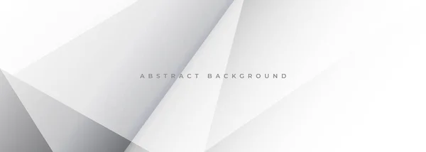 柔らかい灰色および白い広い幾何学的な抽象的な背景 抽象的なモダンなバナーデザイン ベクトルイラスト — ストックベクタ