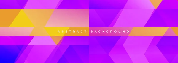 Barevný Abstraktní Moderní Široký Prapor Geometrickými Tvary Barevné Abstraktní Pozadí — Stockový vektor