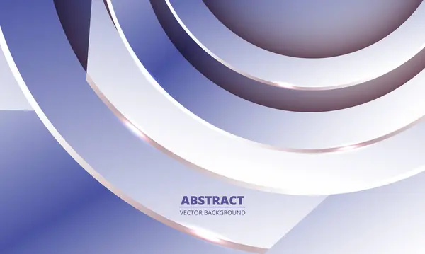 Vector Elegante Abstracte Achtergrond Met Blauwe Gouden Gradiënt Cirkels Lijn — Stockvector