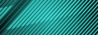 Yeşil vektör, çizgili soyut arkaplan. Soyulmuş turkuaz geometrik kurumsal afiş tasarımı. Satır desenli geniş yatay arkaplan kavramı.