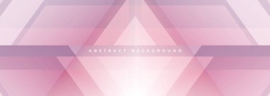 Pastel pembe renkli soyut arkaplan ve geometrik şekiller. Yumuşak pembe, soyut, geniş afiş. Vektör illüstrasyonu
