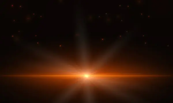 Fond Cosmique Abstrait Sombre Avec Éclat Lumineux Rayons Lumineux Illustration — Image vectorielle