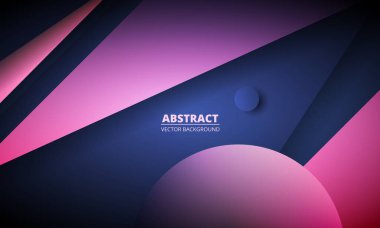 Çapraz şekilli ve dekoratif daireli pembe ve mavi renkli modern geometrik vektör soyut arka plan tasarımı.