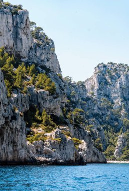 Mallorca 'daki kayalık sahil şeridi
