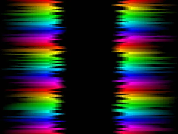 Gökkuşağı çizgileri kareler mozaik desen, siyah arkaplan, vektör grafik duvar kağıdı veya broşür, web, sunum veya yazdırma için kullanışlı