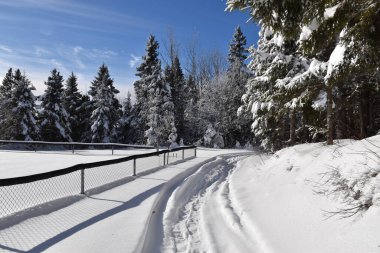 The recreational playground in winter, Sainte-Apolline, Qubec, Canada clipart