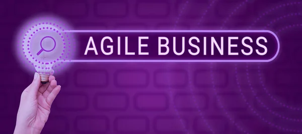 Handskrift Tecken Agile Business Koncept Foto Förmåga Att Anpassa Sig — Stockfoto