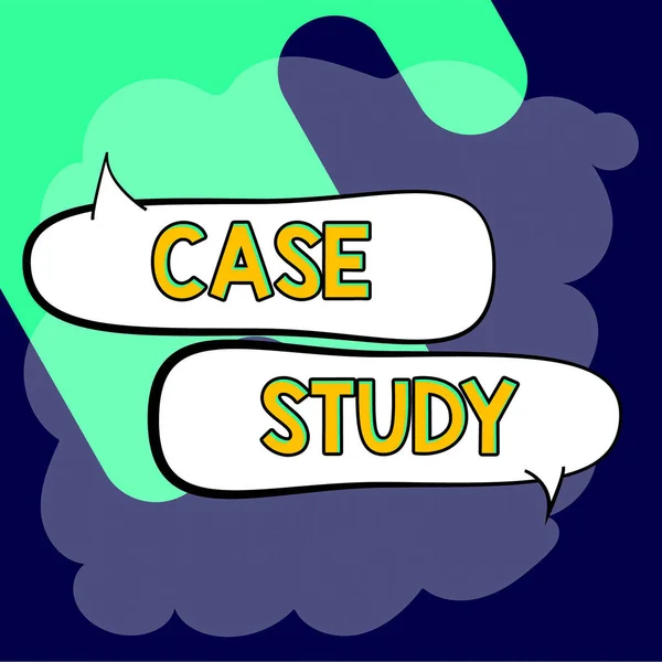Conceptuele Weergave Case Study Concept Betekenis Een Onderwerp Dat Moet — Stockfoto