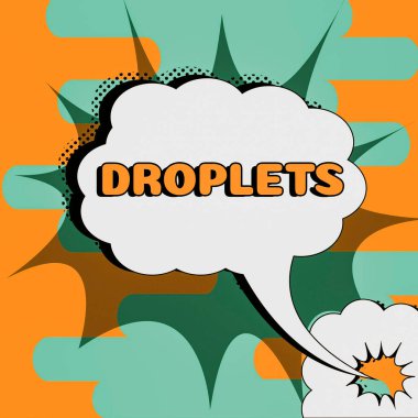 El yazısı damlacıkları, belli ıslak yerlerde çok küçük bir sıvı damlası için kelime bulunabilir