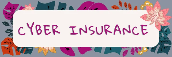 Cyber Insurance Business Overview Exclusive Plan Protect Company Internetbased Risk — 스톡 사진