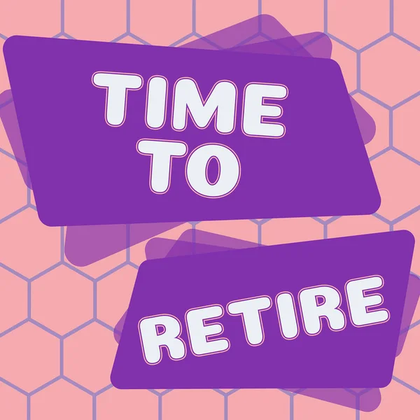 Legenda Texto Apresentando Time Retire Word Bank Savings Account Insurance — Fotografia de Stock