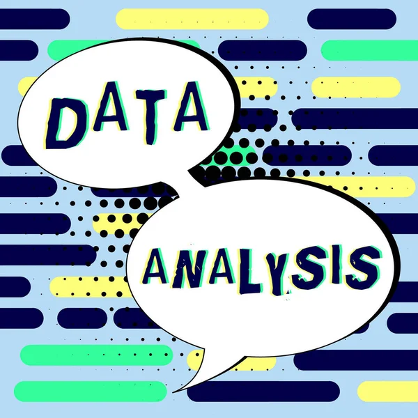 Text Bildtext Presenterar Dataanalys Word Skrivet Business Intelligence Och Analys — Stockfoto