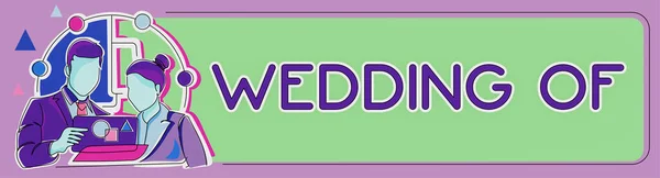 Conceptuele Vertoning Wedding Woord Voor Het Aankondigen Van Die Man — Stockfoto