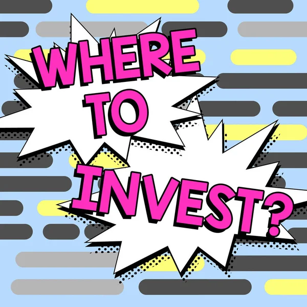 Zarejestruj Wyświetlanie Gdzie Inwestować Pytania Przegląd Biznesowy Zbieranie Pieniędzy Rozpoczęcie — Zdjęcie stockowe