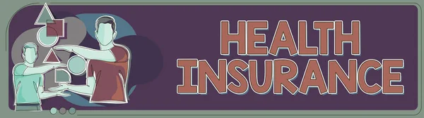 Inspiration Die Zeichen Zeigt Krankenversicherung Internet Konzept Verbessert Einige Maß — Stockfoto
