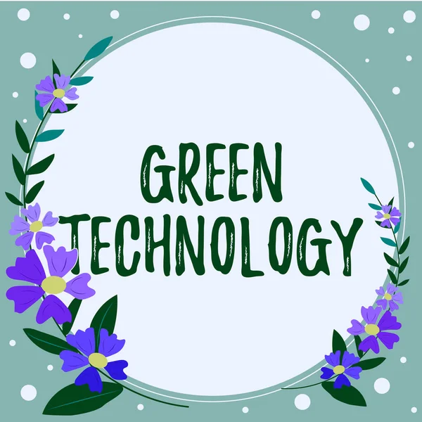 Text Zeigt Inspiration Green Technology Business Ansatz Identifizieren Das Vorhandensein — Stockfoto